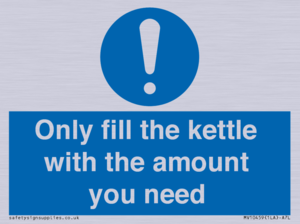 Only fill the kettle with the amount you need